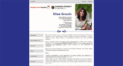 Desktop Screenshot of elisegroulx.com