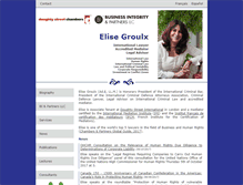 Tablet Screenshot of elisegroulx.com